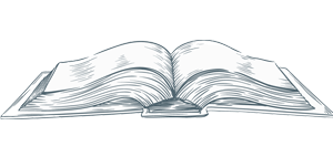 Illustration eines aufgeschlagenen Buches